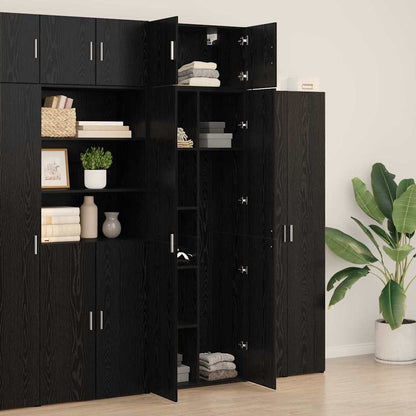 Badschrank Schwarze Eiche 70 x 42,5 x 225 cm Holzwerkstoff