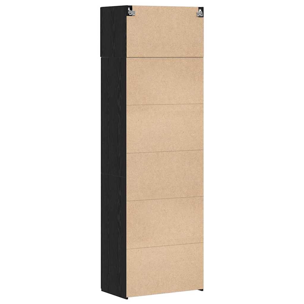 Badschrank Schwarze Eiche 70 x 42,5 x 225 cm Holzwerkstoff