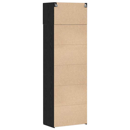Badschrank Schwarze Eiche 70 x 42,5 x 225 cm Holzwerkstoff