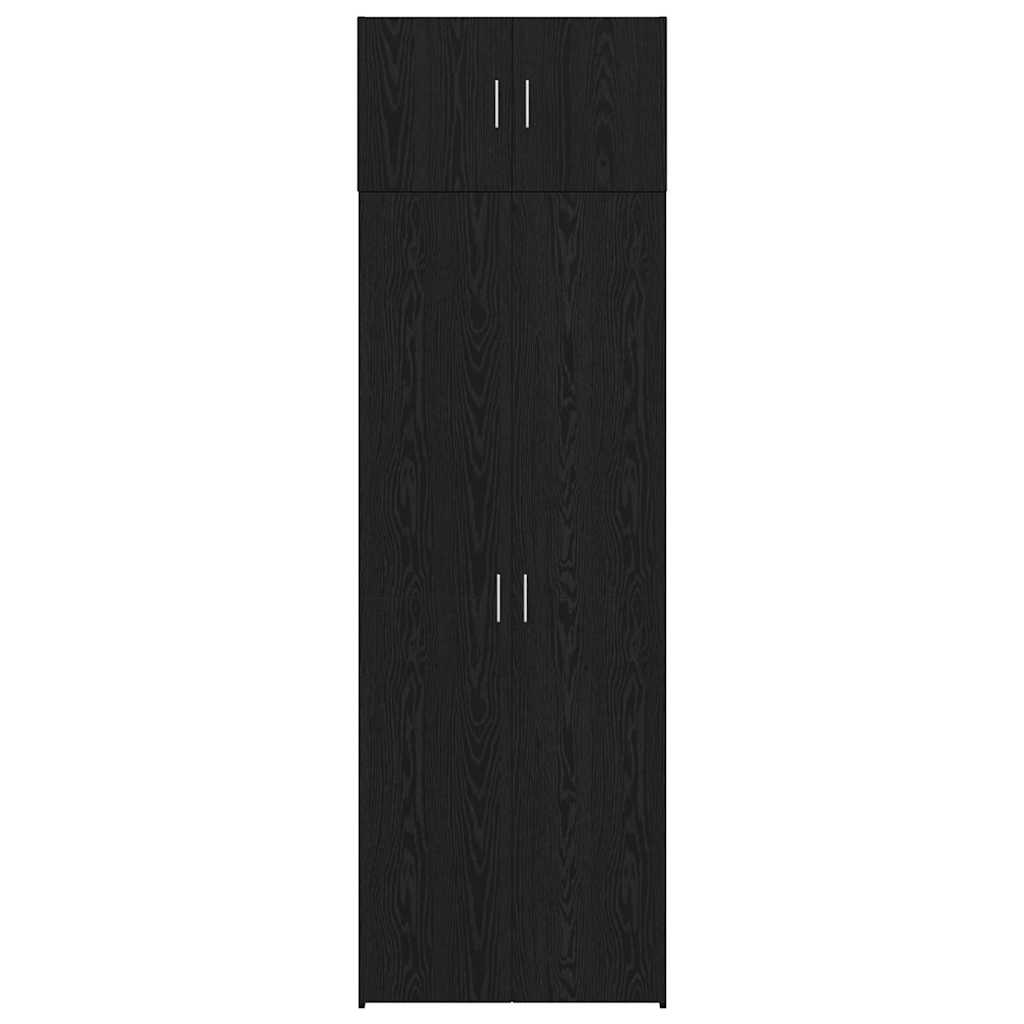 Badschrank Schwarze Eiche 70 x 42,5 x 225 cm Holzwerkstoff