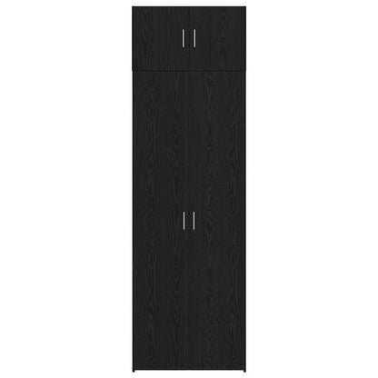 Badschrank Schwarze Eiche 70 x 42,5 x 225 cm Holzwerkstoff