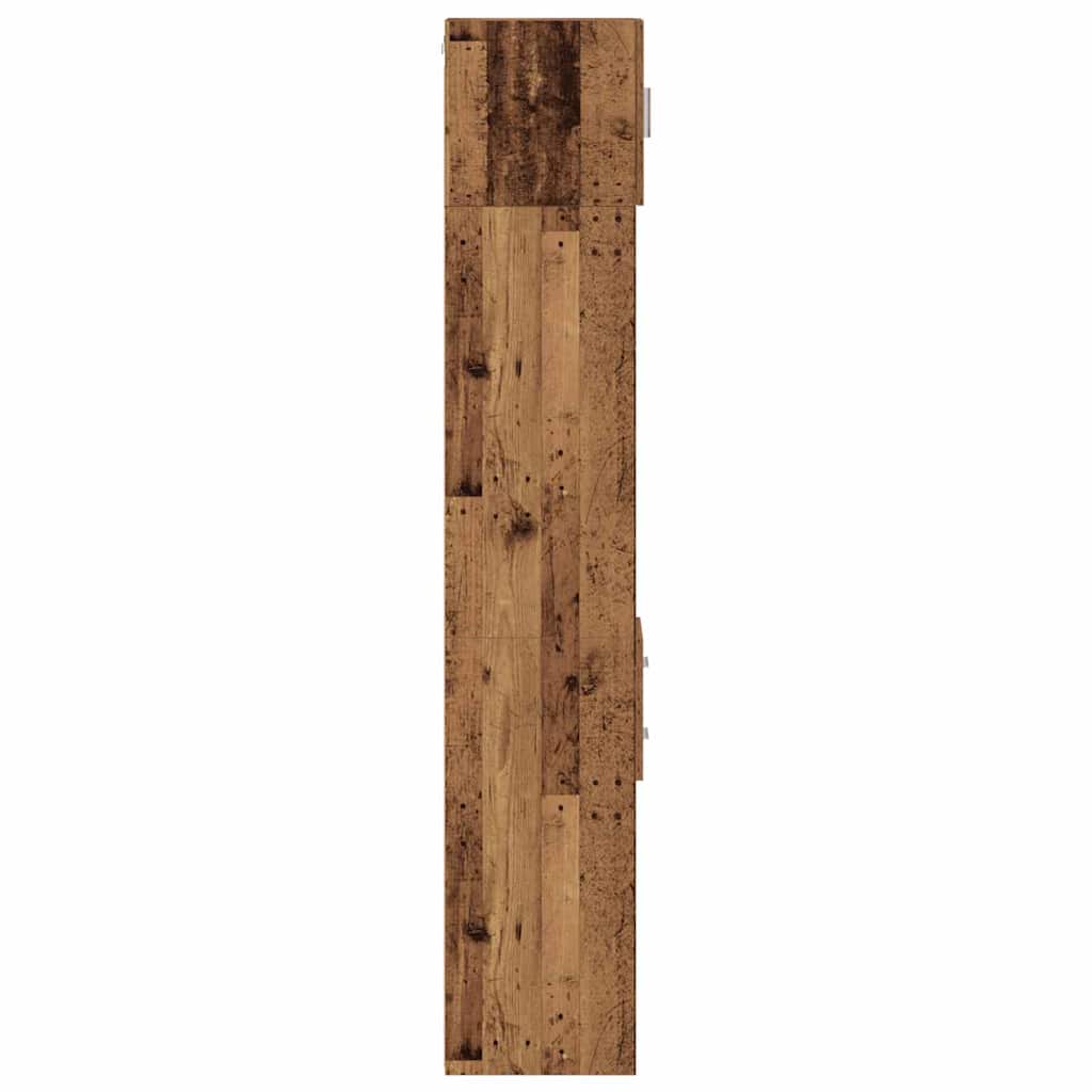 Schlanker Stauraum Schrank Altholz 30 x 42.5 x 225 cm
