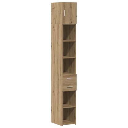 Schlanker Stauraum Schrank mit Schubladen Eiche handwerklich
