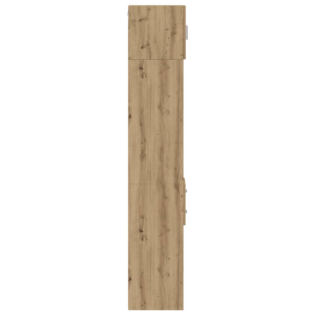 Schlanker Stauraum Schrank mit Schubladen Eiche handwerklich
