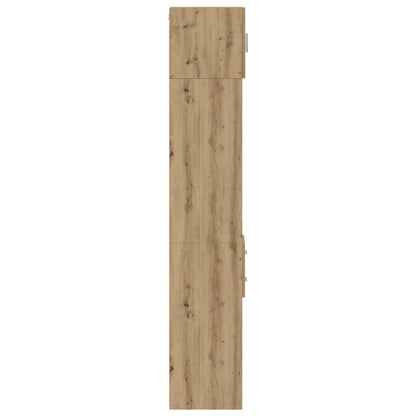 Schlanker Stauraum Schrank mit Schubladen Eiche handwerklich