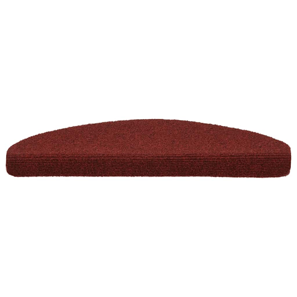 Stufenmatten Selbstklebend 20 Stk. 65x21x4 cm Bordeauxrot Halbrund Groß