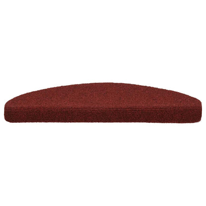 Stufenmatten Selbstklebend 20 Stk. 65x21x4 cm Bordeauxrot Halbrund Groß