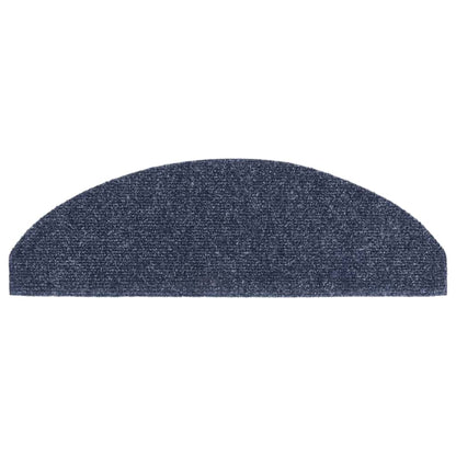 Stufenmatten Selbstklebend 20 Stk. 65x21x4 cm Blau Halbrund Groß
