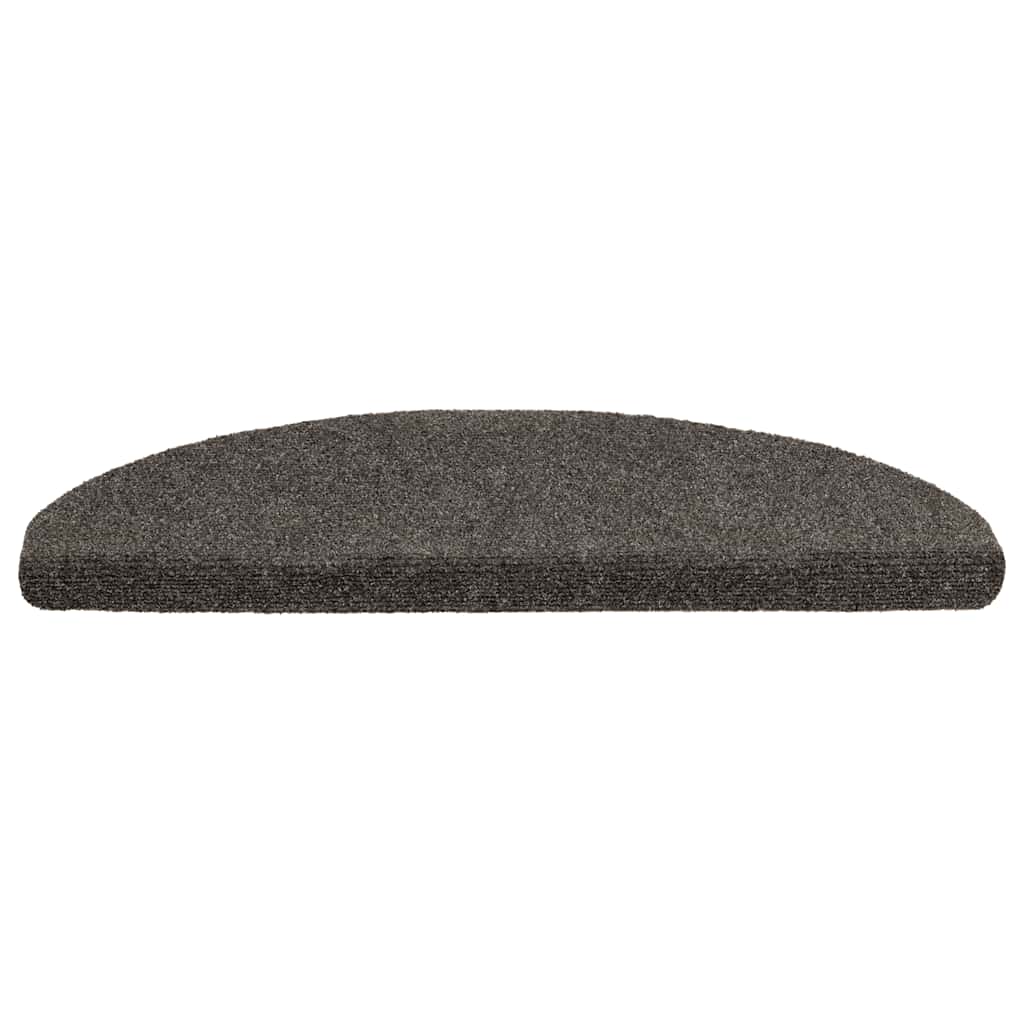 Stufenmatten Selbstklebend 20 Stk. 65x21x4 cm Anthrazit Halbrund Groß