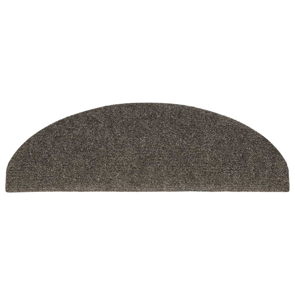 Stufenmatten Selbstklebend 20 Stk. 65x21x4 cm Anthrazit Halbrund Groß