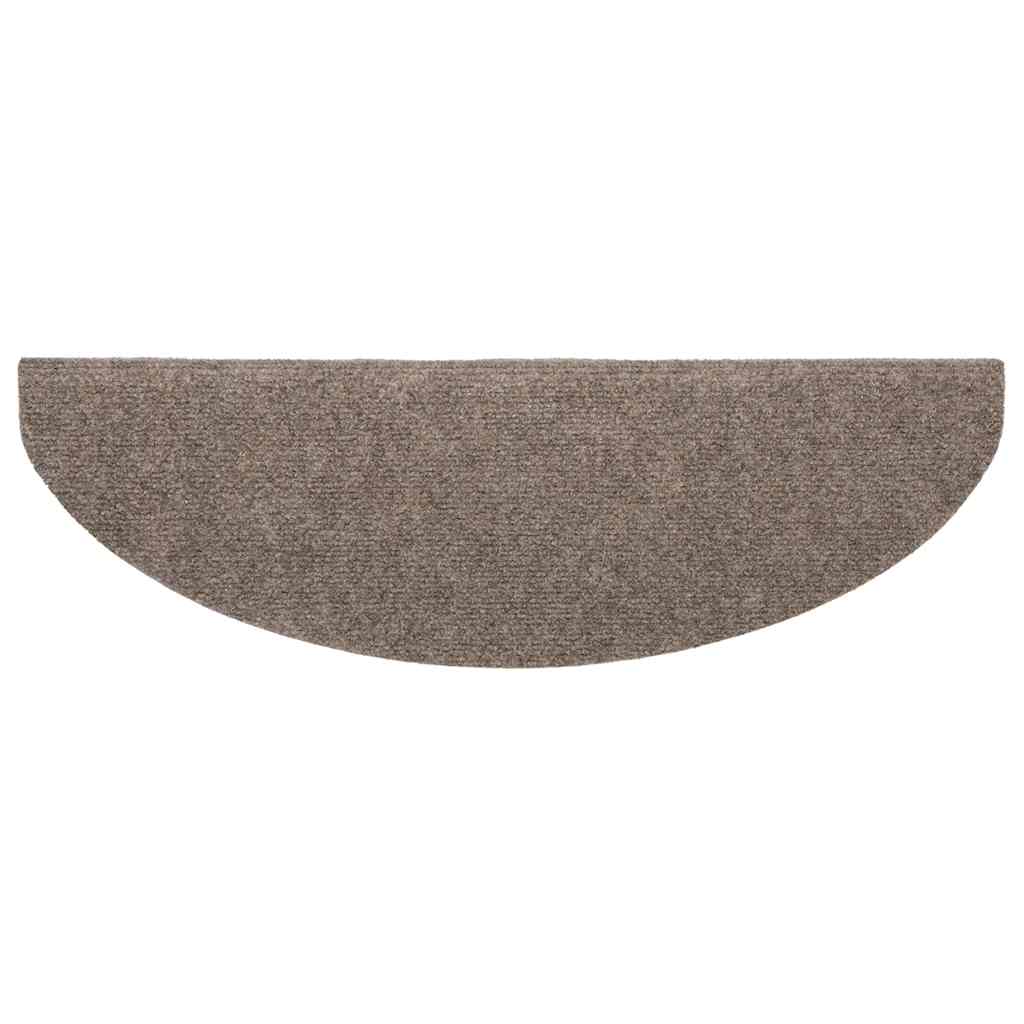 Stufenmatten Selbstklebend 20 Stk. 65x21x4 cm Beige Halbrund Groß