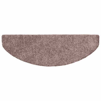 Stufenmatten Selbstklebend 30 Stk. 65x21x4 cm Hellbraun Halbrund Groß