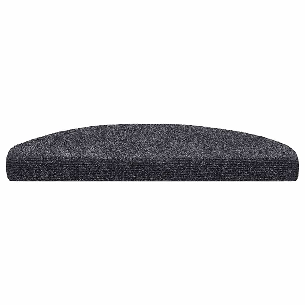 Stufenmatten Selbstklebend 30 Stk. 65x21x4 cm Dunkelgrau Halbrund Groß