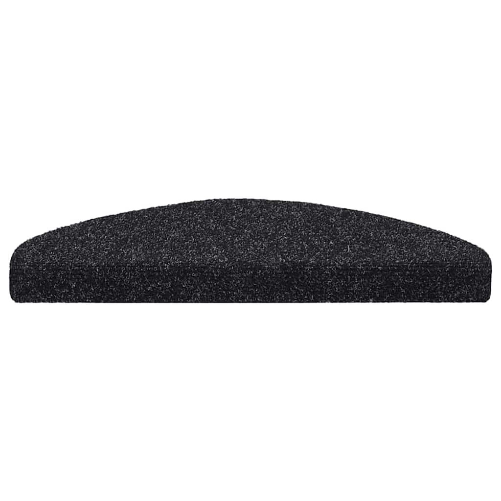 Stufenmatten Selbstklebend 30 Stk. 65x21x4 cm Schwarz Halbrund Groß