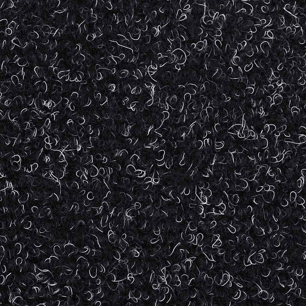 Stufenmatten Selbstklebend 30 Stk. 65x21x4 cm Schwarz Halbrund Groß