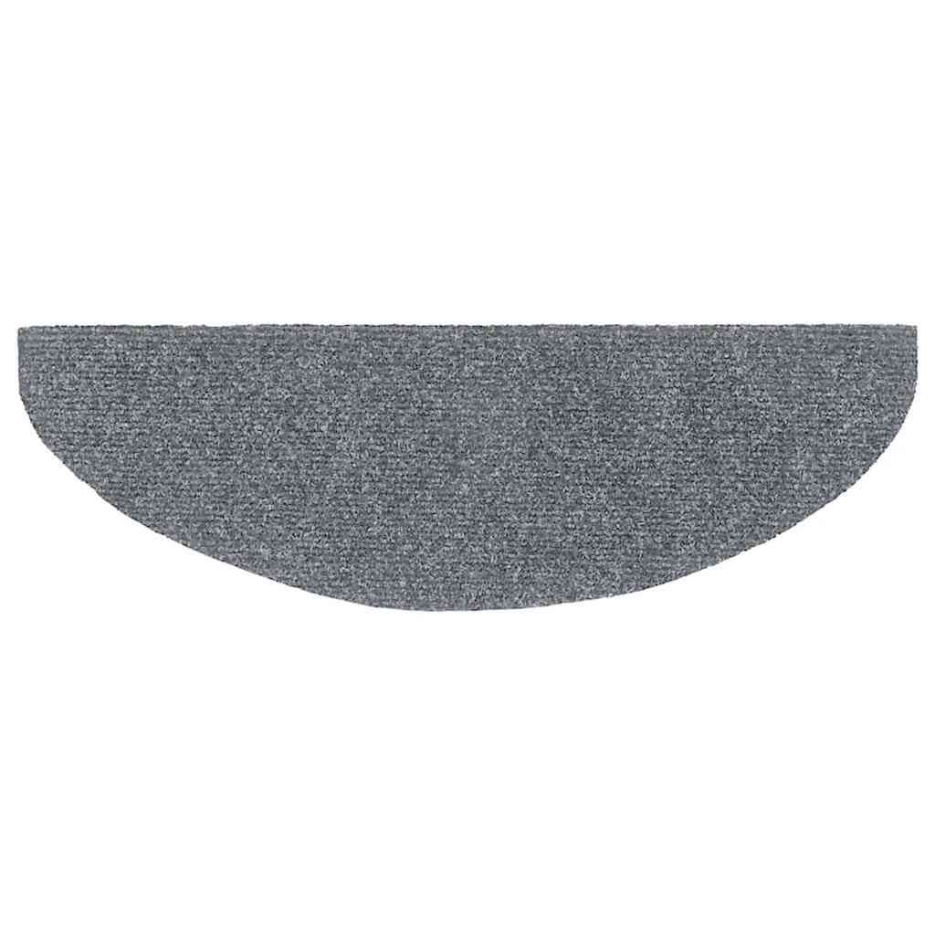 Stufenmatten Selbstklebend 30 Stk. 65x21x4 cm Hellgrau Halbrund Groß