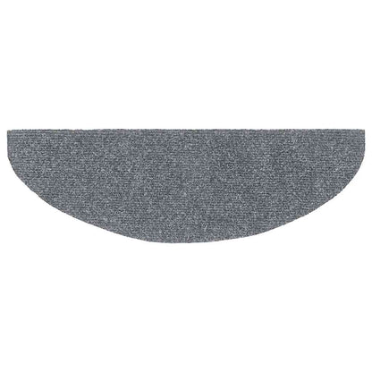 Stufenmatten Selbstklebend 30 Stk. 65x21x4 cm Hellgrau Halbrund Groß