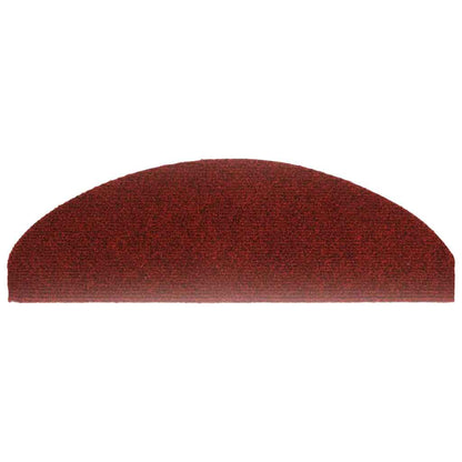 Stufenmatten Selbstklebend 30 Stk. 65x21x4 cm Bordeauxrot Halbrund Groß
