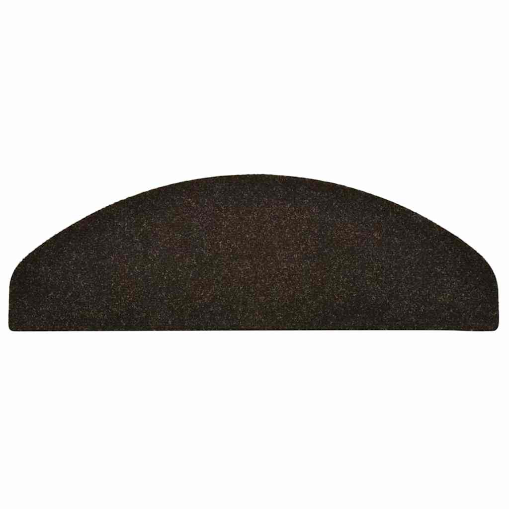 Stufenmatten Selbstklebend 30 Stk. 65x21x4 cm Dunkelbraun Halbrund Groß
