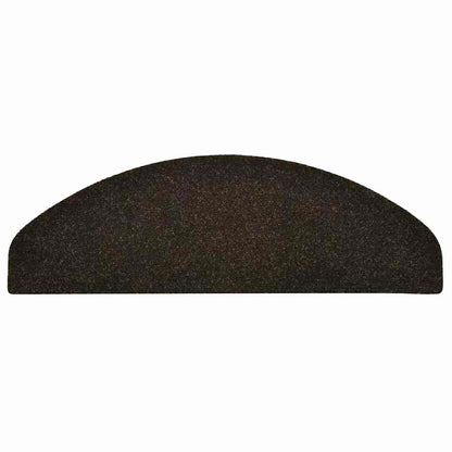 Stufenmatten Selbstklebend 30 Stk. 65x21x4 cm Dunkelbraun Halbrund Groß