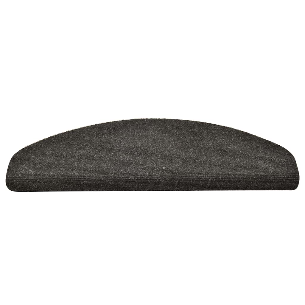 Stufenmatten Selbstklebend 30 Stk. 65x21x4 cm Anthrazit Halbrund Groß