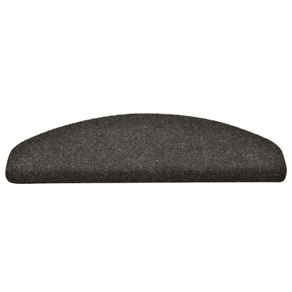 Stufenmatten Selbstklebend 30 Stk. 65x21x4 cm Anthrazit Halbrund Groß