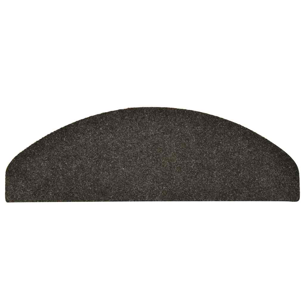 Stufenmatten Selbstklebend 30 Stk. 65x21x4 cm Anthrazit Halbrund Groß
