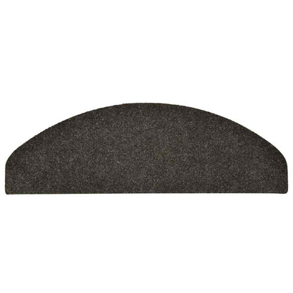 Stufenmatten Selbstklebend 30 Stk. 65x21x4 cm Anthrazit Halbrund Groß