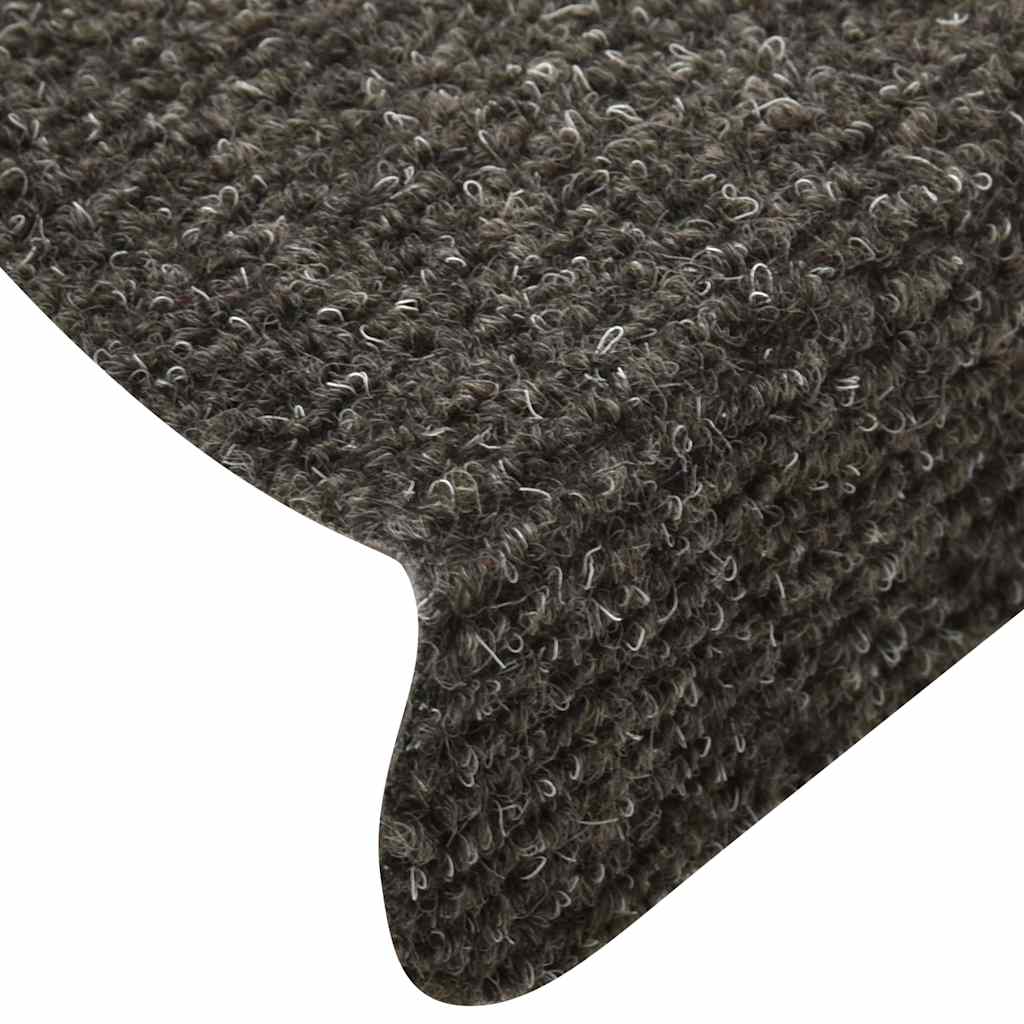 Stufenmatten Selbstklebend 30 Stk. 65x21x4 cm Anthrazit Halbrund Groß