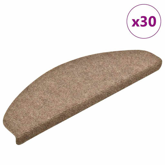 Stufenmatten Selbstklebend 30 Stk. 65x21x4 cm Beige Halbrund Groß