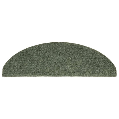 Stufenmatten Selbstklebend 30 Stk. 65x21x4 cm Grün Halbrund Groß