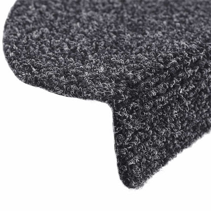 Stufenmatten Selbstklebend 20 Stk. 56x17x3 cm Dunkelgrau Halbrund