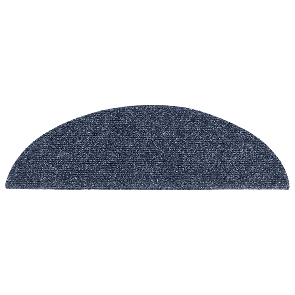 Stufenmatten Selbstklebend 20 Stk. 56x17x3 cm Blau Halbrund