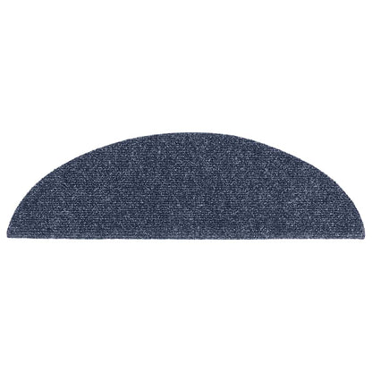 Stufenmatten Selbstklebend 20 Stk. 56x17x3 cm Blau Halbrund