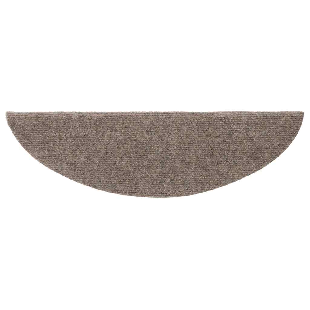 Stufenmatten Selbstklebend 20 Stk. 56x17x3 cm Beige Halbrund