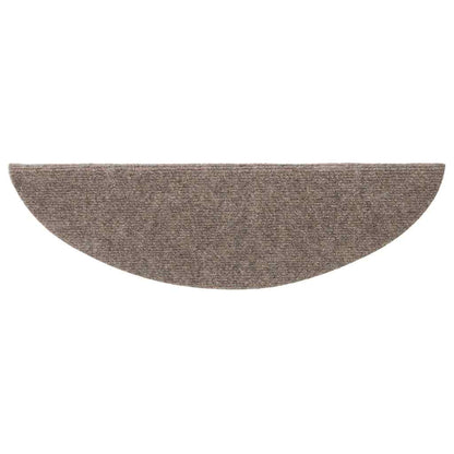 Stufenmatten Selbstklebend 20 Stk. 56x17x3 cm Beige Halbrund