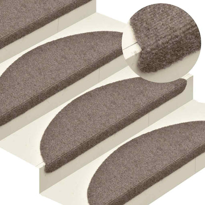 Stufenmatten Selbstklebend 20 Stk. 56x17x3 cm Beige Halbrund