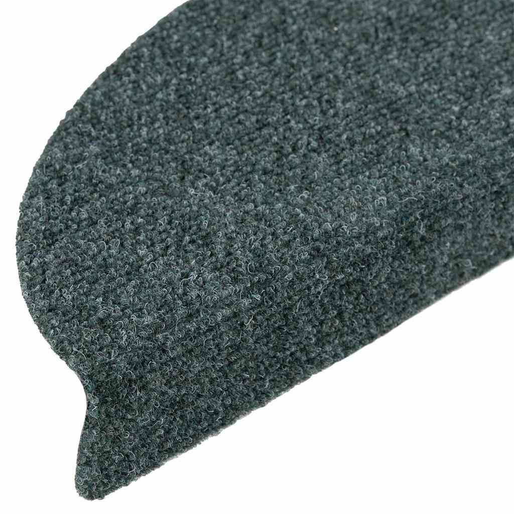 Stufenmatten Selbstklebend 20 Stk. 56x17x3 cm Grün Halbrund