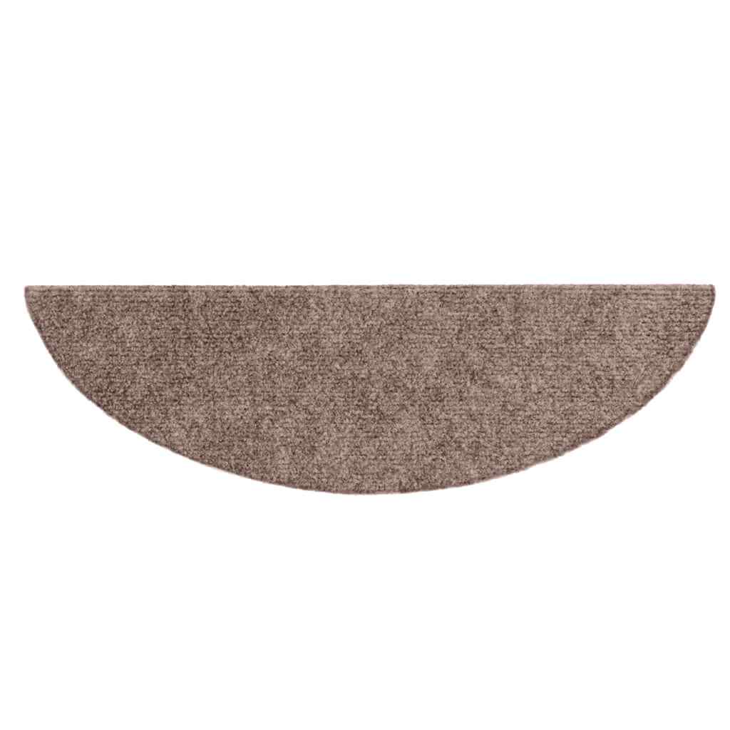 Stufenmatten Selbstklebend 30 Stk. 56x17x3 cm Hellbraun Halbrund