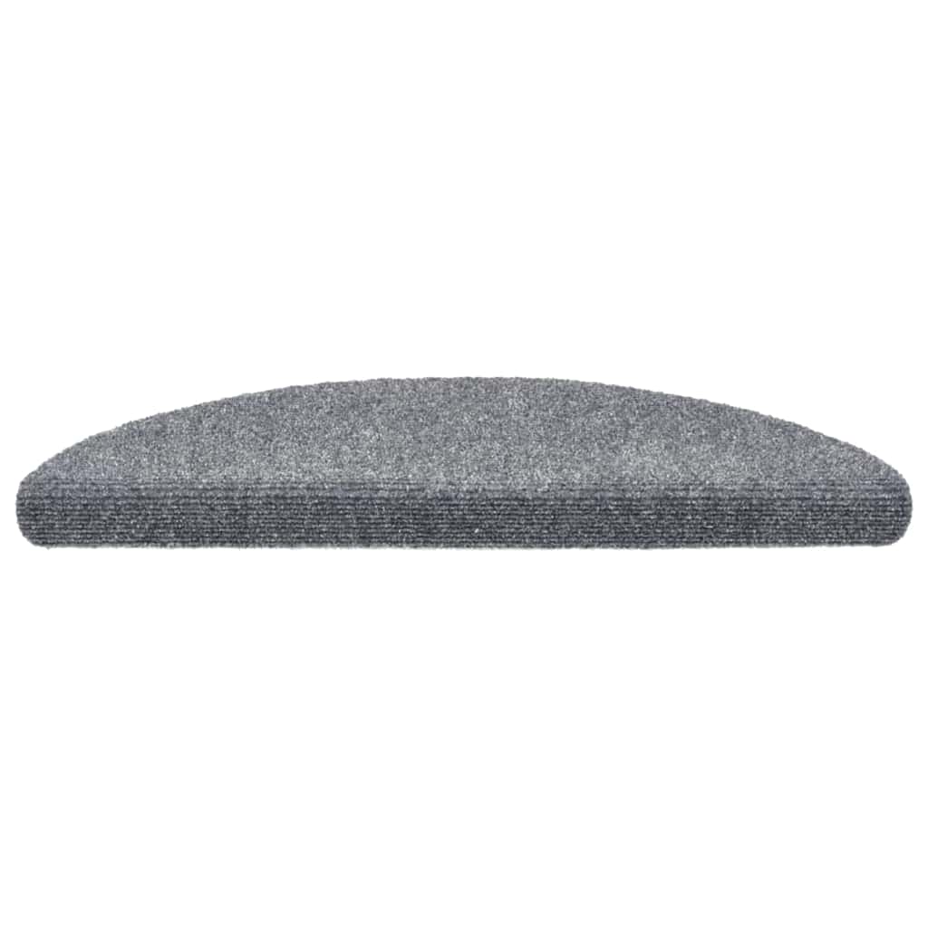 Stufenmatten Selbstklebend 30 Stk. 56x17x3 cm Hellgrau Halbrund