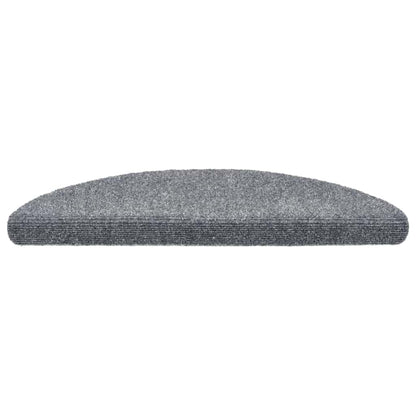 Stufenmatten Selbstklebend 30 Stk. 56x17x3 cm Hellgrau Halbrund