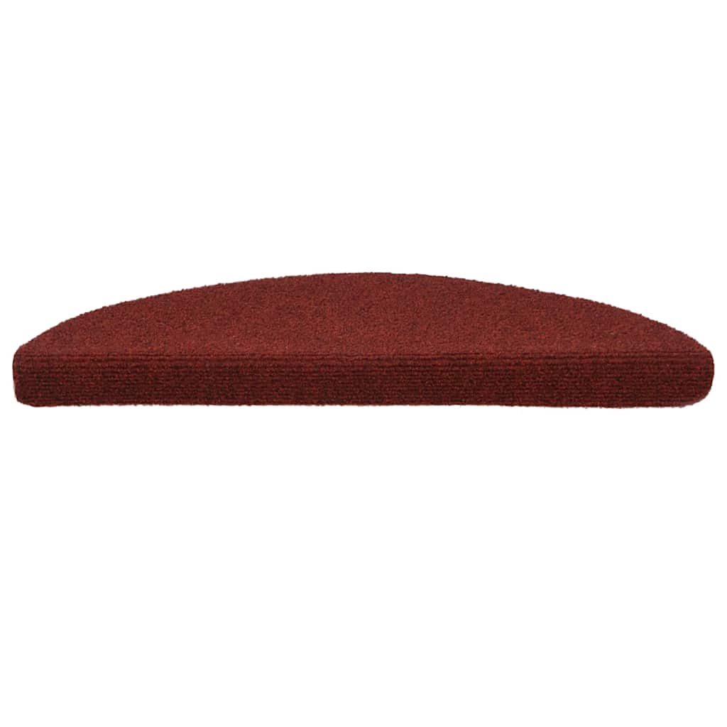 Stufenmatten Selbstklebend 30 Stk. 56x17x3 cm Bordeauxrot Halbrund