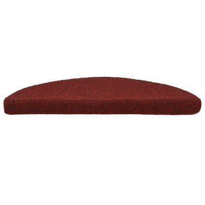 Stufenmatten Selbstklebend 30 Stk. 56x17x3 cm Bordeauxrot Halbrund