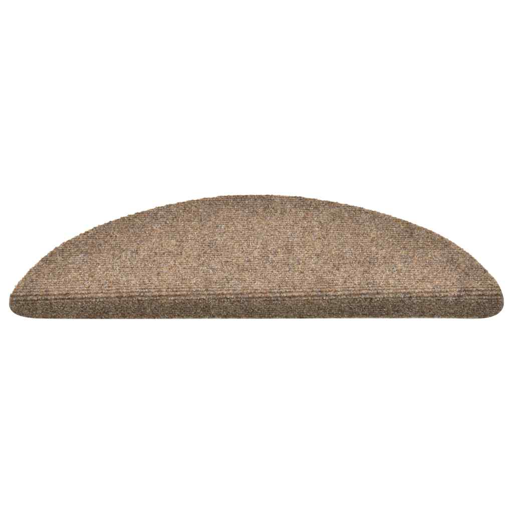 Stufenmatten Selbstklebend 30 Stk. 56x17x3 cm Beige Halbrund