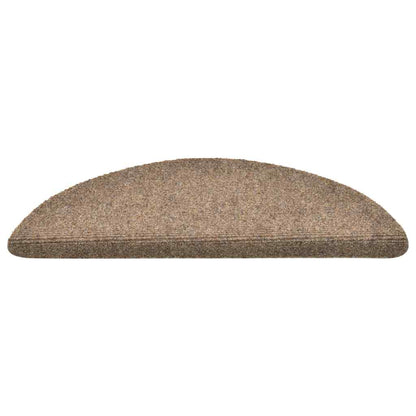 Stufenmatten Selbstklebend 30 Stk. 56x17x3 cm Beige Halbrund