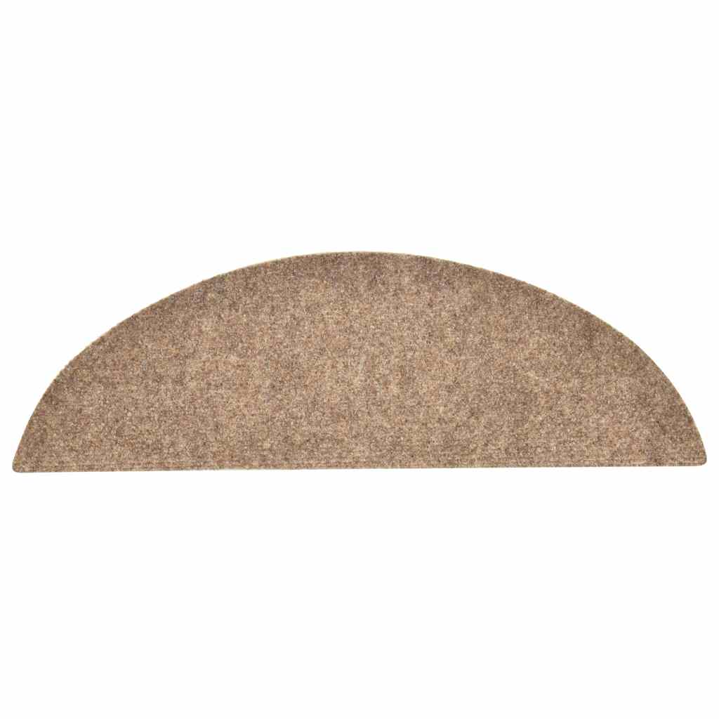 Stufenmatten Selbstklebend 30 Stk. 56x17x3 cm Beige Halbrund