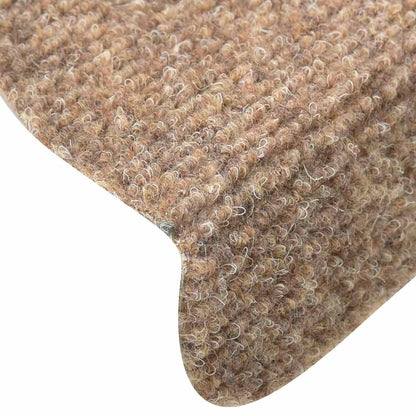 Stufenmatten Selbstklebend 30 Stk. 56x17x3 cm Beige Halbrund