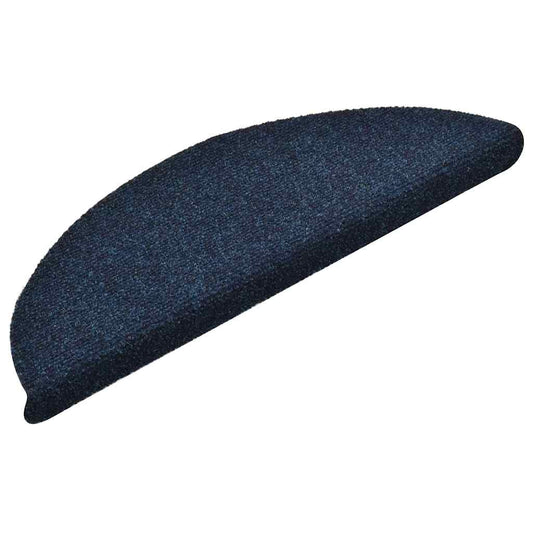 Stufenmatten Selbstklebend 30 Stk. 56x17x3 cm Marineblau Halbrund