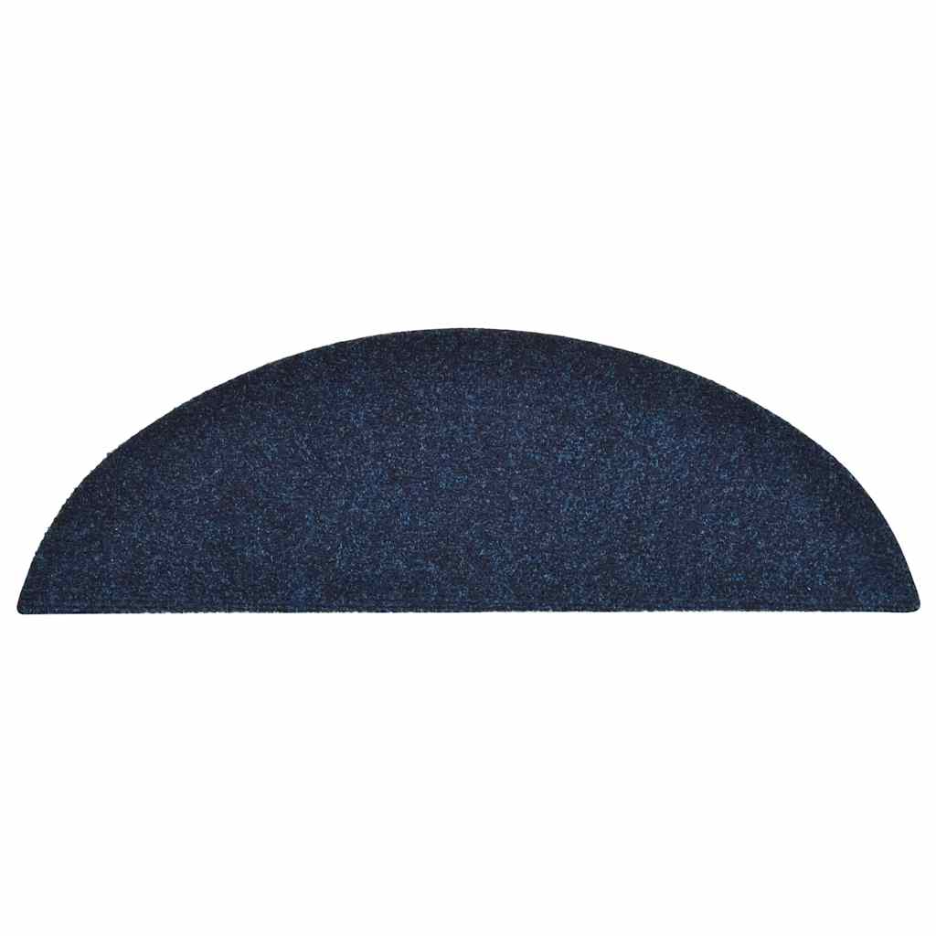 Stufenmatten Selbstklebend 30 Stk. 56x17x3 cm Marineblau Halbrund