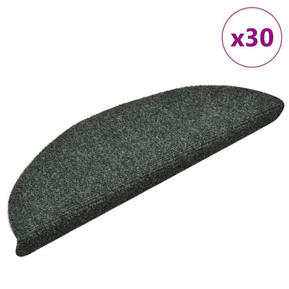 Stufenmatten Selbstklebend 30 Stk. 56x17x3 cm Grün Halbrund